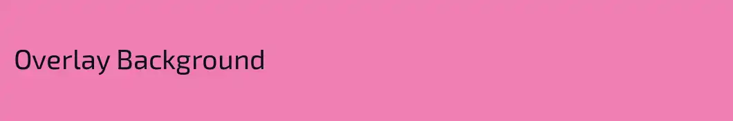 Overlay Background